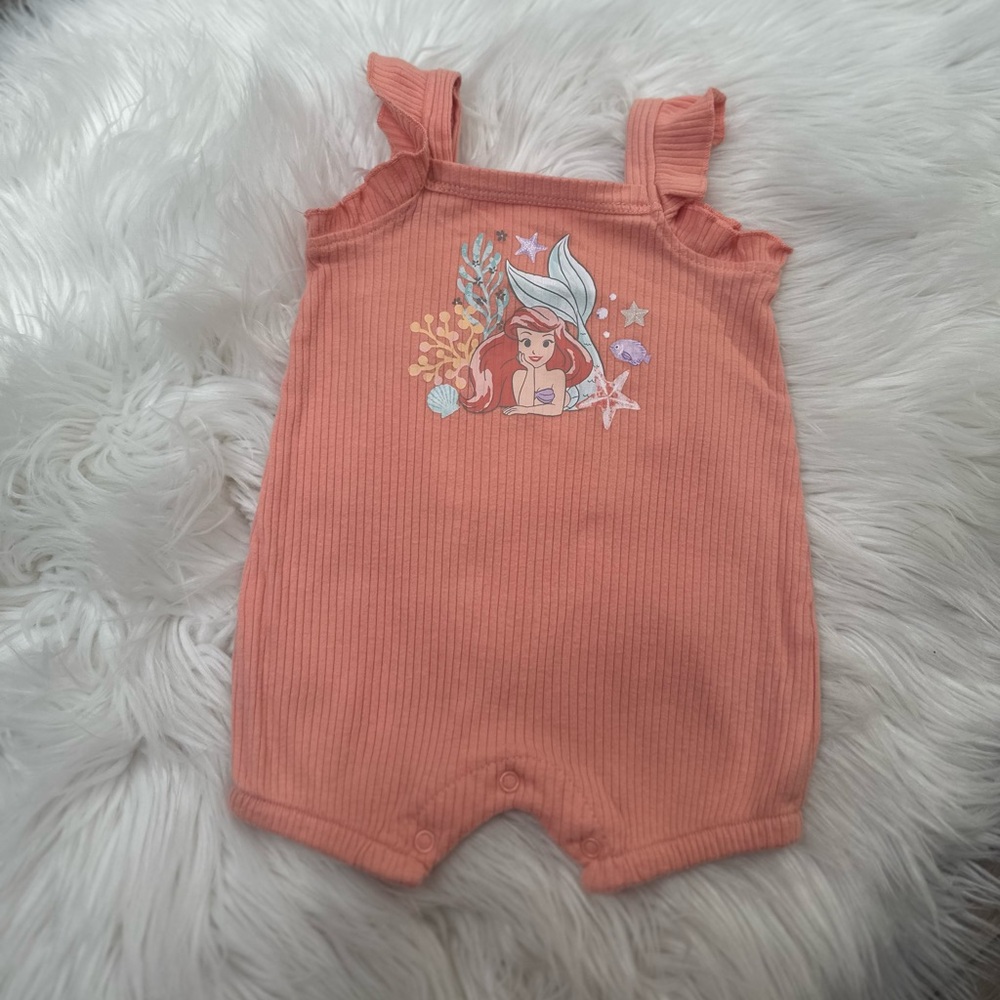 Disney Little Mermaid Romper : size 0-3 months